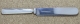 Cromwell 1912 - Luncheon Knife Solid Handle Bolster Blunt Plated Blade