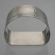 Napkin Ring D Shaped Sterling Silver Birmingham England c1945
