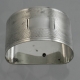 Napkin Ring D Shaped Sterling Silver Birmingham England c1945