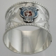 Sterling  and Enamel Napkin Ring c1907 from the RMS Mauretania