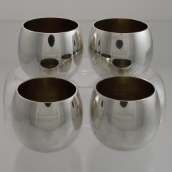 Tiffany & Co Sterling Silver 25005 Set of Shot Sake Cordial Cups
