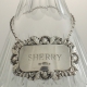 Decanter Label Sterling Silver SHERRY c1968 London England