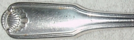 Silver Shell 1978 - Dinner Knife Hollow Handle Modern Stainless Blade